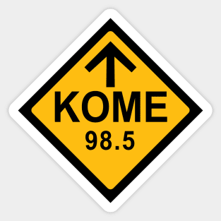 KOME 98.5 FM Radio Sticker